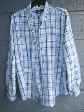 Polo Ralph Lauren XL blue flannel shirt